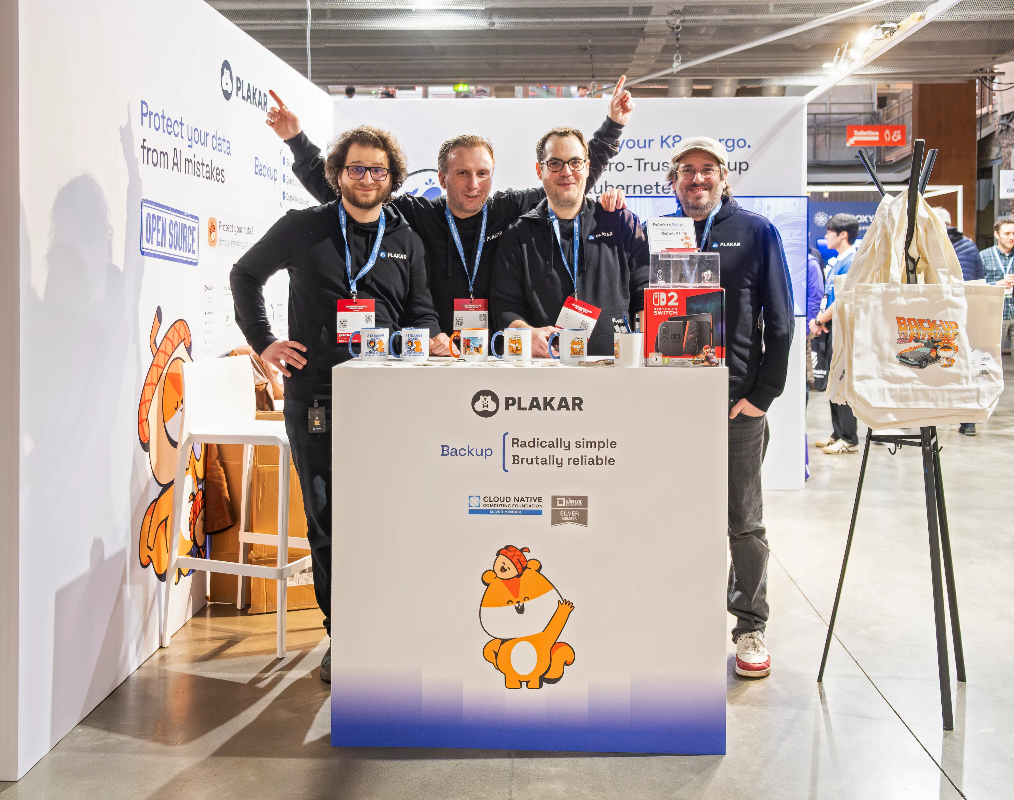 Plakar booth at Cloud Native Days France 2026
