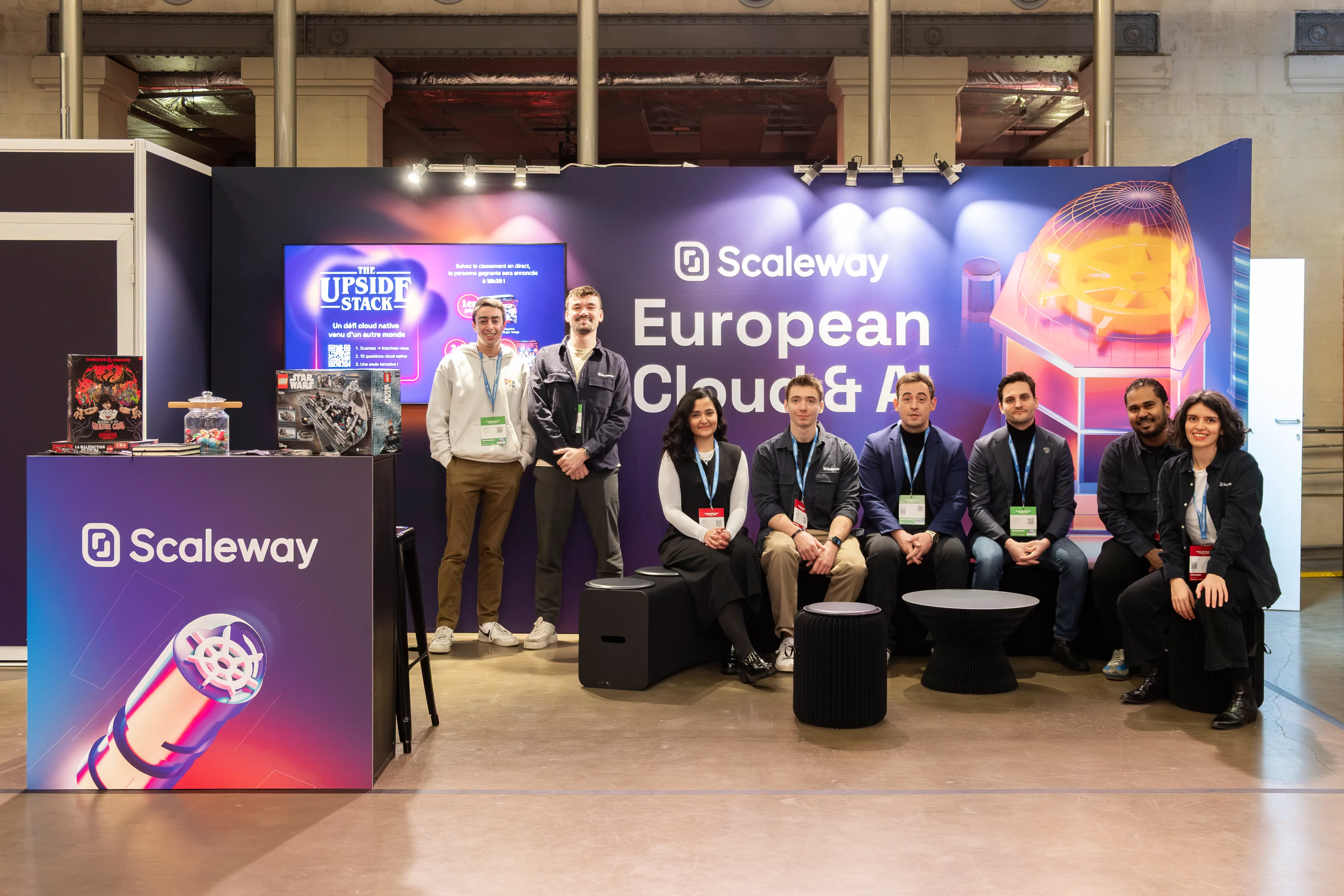 Scaleway booth at Cloud Native Days France 2026