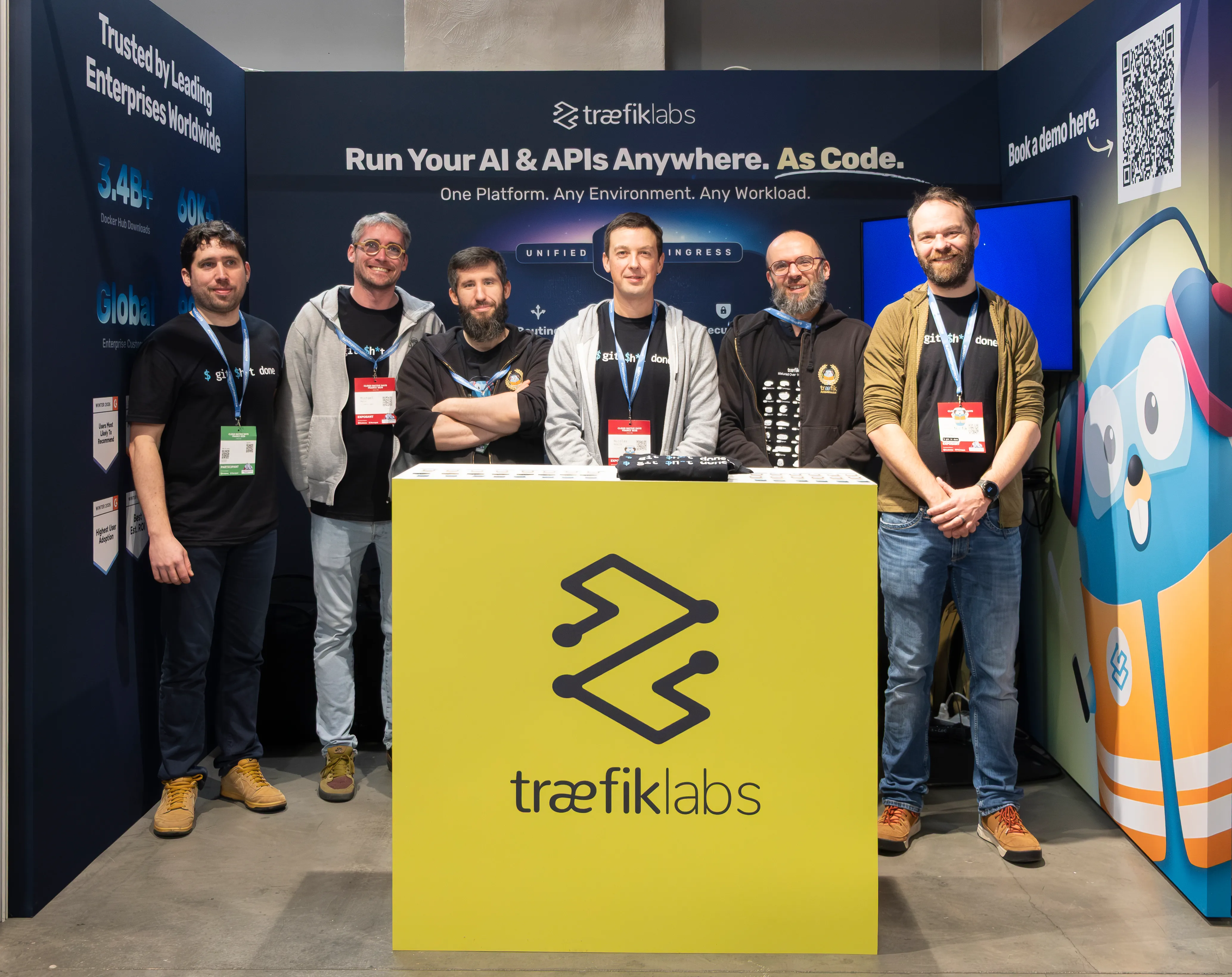 Traefik booth at Cloud Native Days France 2026