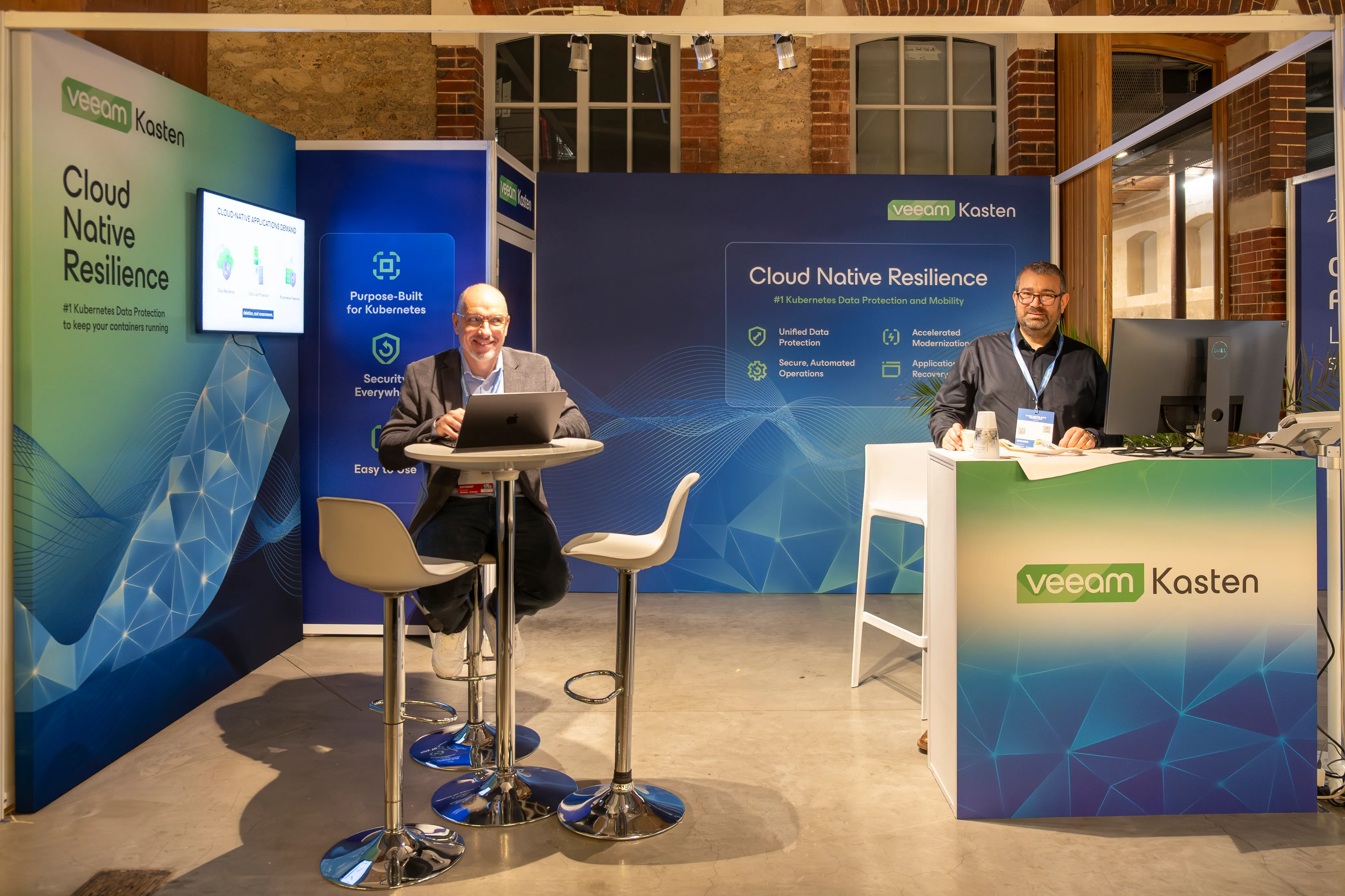Veeam booth at Cloud Native Days France 2026